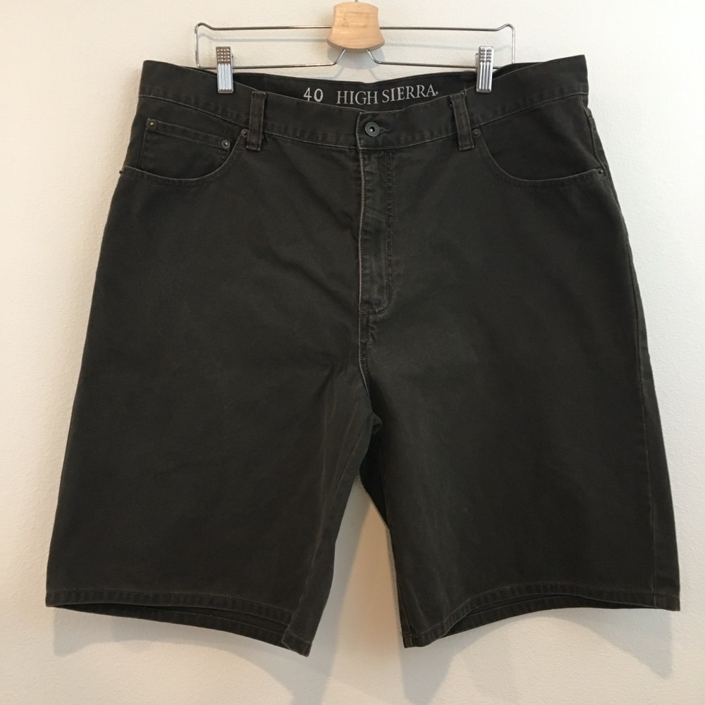 🔴 Dark Chocolate Brown Denim Shorts